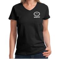 Ladies ComfortSoft V-Neck T-Shirt - Black