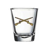 Shot glass - Crossed Rifles